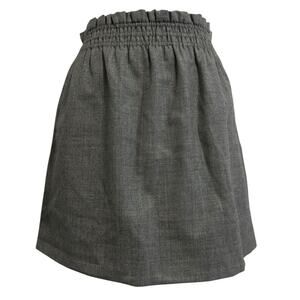 J. Crew Sidewalk Wool Skirt size US 6 Smocked Elastic High waist Pockets